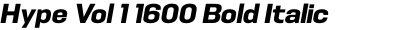 Hype Vol 1 1600 Bold Italic